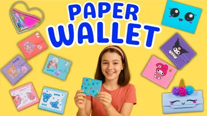 تهیه کیف پول کاغذی زیبا برای سرگرمی