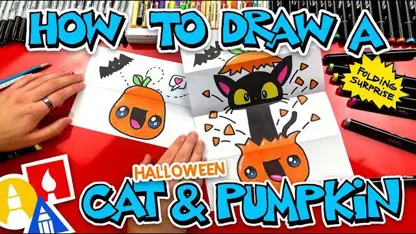 آموزش نقاشی به کودکان - ترسیم یک گربه سیاه با رنگ آمیزی