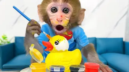 برنامه کودک بچه میمون - طراحی جوجه اردک