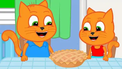 کارتون خانواده گربه با داستان - تهیه کیک برای تعطیلات