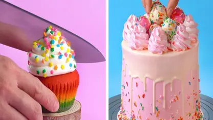 ایده های تزیین کیک های رنگی در چند دقیقه