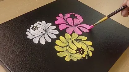 آموزش گام به گام نقاشی برای مبتدیان - گل های زیبا