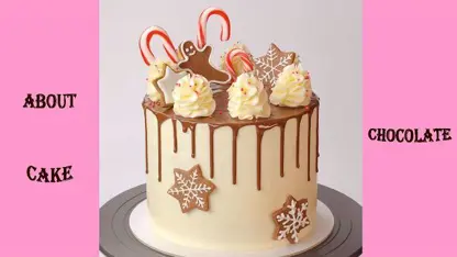 تزیین کیک شکلاتی کریسمس برای مهمانی