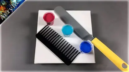 تکنیک ریختن رنگ روی بوم