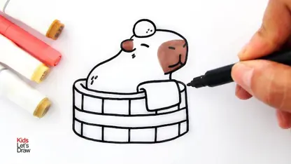 کودکان ترسیم یک کاپی بارا در یک نگاه