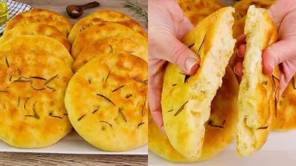 طرز تهیه نان فوکاچیا سیب زمینی و رزماری بسیار خوشمزه