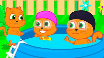 کارتون خانواده گربه این داستان - شنا برای بچه ها ممنوع است