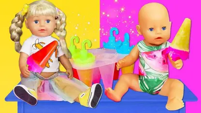 سرگرمی دخترانه - بستنی برای عروسک ها برای سرگرمی