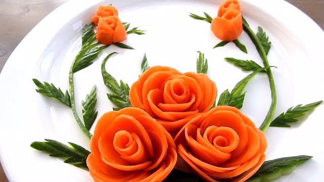 ایده‌های تزیین سالان با هویج و خیار در چند دقیقه