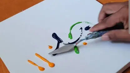 نقاشی ابستره و بازی با رنگ ها برای مبتدیان