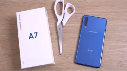 انباکسینگ گوشی سامسونگ Galaxy A7 2018