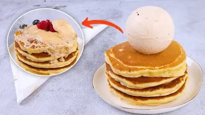 طرز تهیه پنکیک خوشمزه صبحانه در یک ویدیو