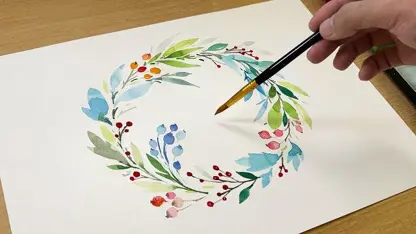 آموزش نقاشی با آبرنگ - نقاشی آبرنگ گل در یک نگاه