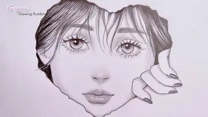آموزش طراحی با مداد - صورت دختر در یک نگاه