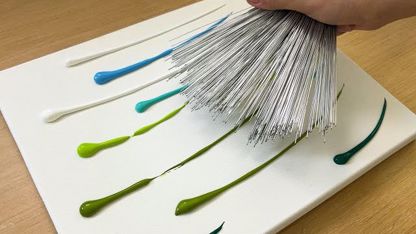 آموزش نقاشی آسان برای مبتدیان - نقاشی علفزار گل وحشی
