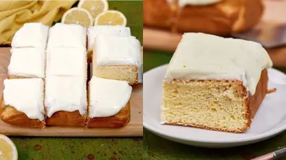 طرز تهیه کیک لیمو دسری برای همه خانواده