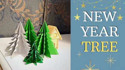 آموزش اوریگامی ساخت - طرز تهیه درخت کریسمس برای سرگرمی