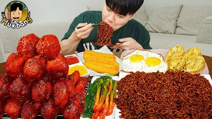 فود اسمر گونگ سام - صدای خوردن مرغ سرخ شده برای سرگرمی