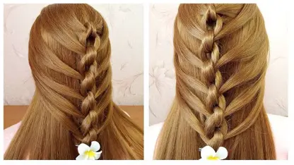 آموزش یک مدل بافت موی زنجیری زیبا برای دختران