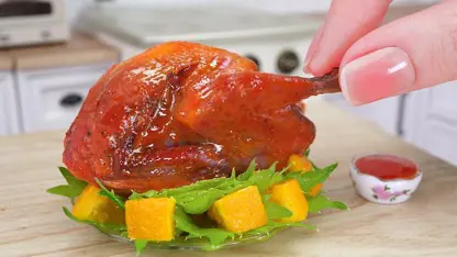 ترفند آشپزی مینیاتوری - طرز تهیه مرغ با کره