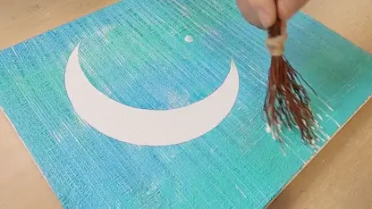 آموزش نقاشی با تکنیک های آسان برای مبتدیان - دختر زیر نور مهتاب