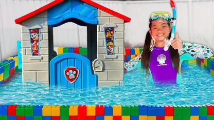 سرگرمی های کودکانه این داستان - استخر بچه ها و شنا