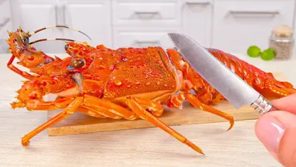 آشپزی مینیاتوری - تهیه برگر خرچنگ برای سرگرمی