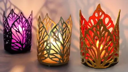 ترفند های ساخت جا شمعی زیبا برای سرگرمی