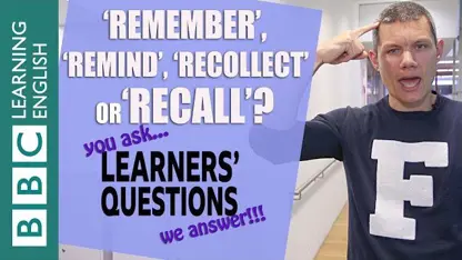 تفاوت لغات انگلیسی  "remember", "remind", "recollect" و"recall"