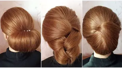 آموزش مدل مو برای مبتدیان - سه شینیون آسان برای موی کوتاه