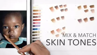 آموزش نقاشی چهره برای مبتدیان - آموزش توناژ رنگ پوست
