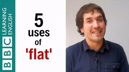 انگلیسی در 1 دقیقه - کاربردهای کلمه 'flat'