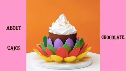 طرز تهیه کیک گل رنگین کمانی در یک نگاه