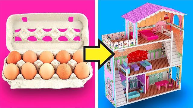 14 روش ساده برای ساخت خانه‌های باربی در یک ویدیو