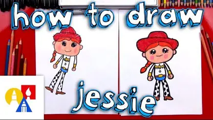 اموزش نقاشی به کودکان "جسی در اسباب بازی ها" در چند دقیقه