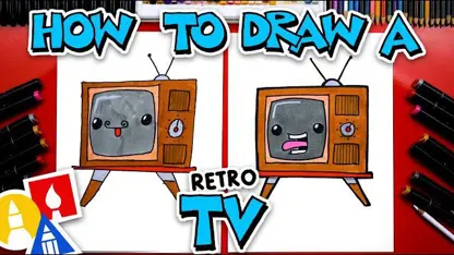 آموزش نقاشی به کودکان - کارتون تلویزیونی با رنگ آمیزی
