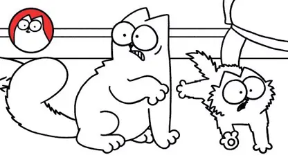 کارتون گربه سایمون این داستان "اتش بازی"
