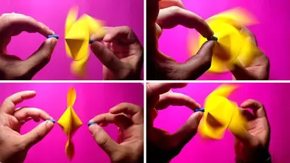 آموزش اوریگامی - اسباب بازی چرخشی برای سرگرمی