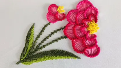 آموزش گلدوزی با دست - گل میخک دوزی در یک نگاه