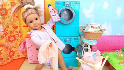 کارتون عروسک بازی این داستان- روال لباسشویی و نظافت خانه