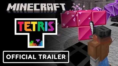 تریلر رسمی بازی minecraft x tetris در یک نگاه