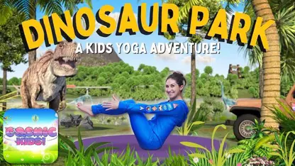 آموزش حرکات یوگا به کودکان - پارک دایناسورها