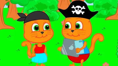 کارتون خانواده گربه با دوستان - گجت های دزدان دریایی
