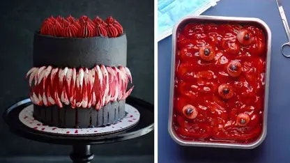 طرز تهیه کیک های هالووین با دیزاین ترسناک در یک ویدیو