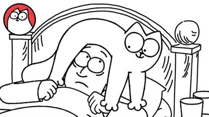 کارتون گربه سایمون این داستان "تختخواب"