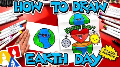 نقاشی کودکان "سورپرایز روز زمین" در چند دقیقه