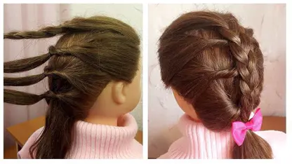 آموزش یک مدل بافت مو دخترانه برای موهای کوتاه
