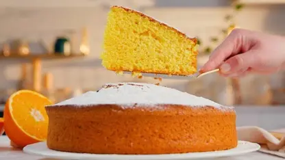 کیک پرتقالی خوشمزه در یک نگاه