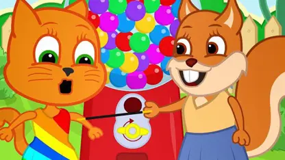 کارتون خانواده گربه با داستان - ماشین گومبال جادویی