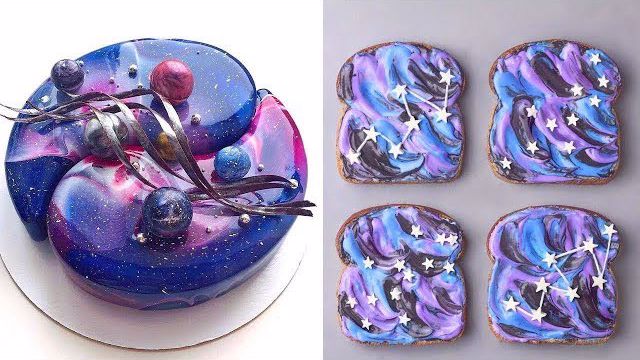 ایده‌های تزیین کیک کهکشانی در چند دقیقه